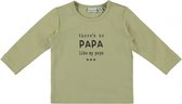 Babylook T-Shirt Papa Sage Green
