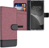 kwmobile telefoonhoesje voor Xiaomi Poco X3 NFC / Poco X3 Pro - Hoesje met pasjeshouder in oudroze / zwart - Case met portemonnee