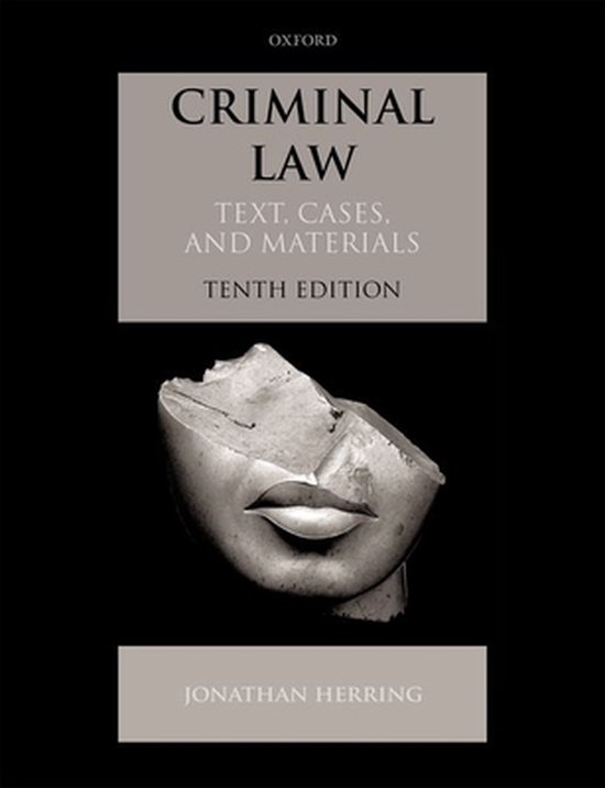 Text, Cases, and Materials- Criminal Law - cover