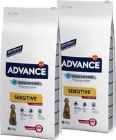 Advance Sensitive Lam & Rijst Hondenvoer 2 x 12 kg - Incl Gratis Deken