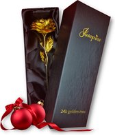 24K - Gouden Roos - Luxe Geschenkdoos - Liefdes Cadeau - Geschenkset vrouwen - Mannen cadeautjes - Valentijn - Liefde - Vriendschap - Decoratie  - Kunstbloem -