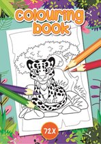 Colouring Book - Kleurboek - Wilde dieren - Panters - 72 Pagina's
