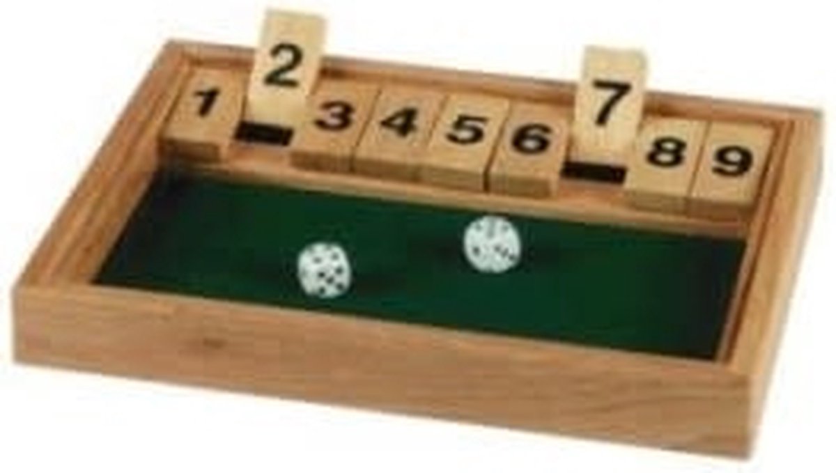 GOKI Dobbelspel - Shut The Box - 25,5X17,5X2,3Cm - 6 Jaar — cadeau in Spellen & Speelgoed - foto 3