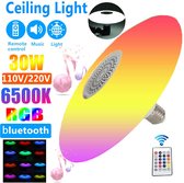 LED Plafondlamp-Home Verlichting-Muziek Licht-Slaapkamer Lamp-Slimme Plafondlamp-E27-Met Afstandsbediening-30W RGB