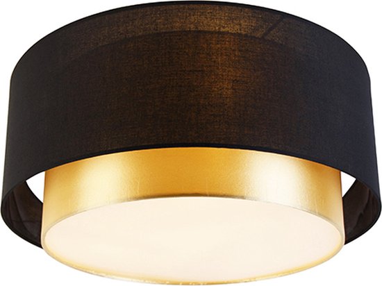 QAZQA drum-neutron - Moderne Plafondlamp - 3 lichts - Ø 500 - Woonkamer | Slaapkamer | Keuken