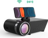 BlitzWolf® Wi-Fi Mini Beamer - Mini Projector - Schaal 4:3 - 5500 lumen - Streamen vanaf Telefoon - Projector -  LED Projector - Zwart