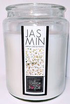 Le Comptoir De La Bougie Geurkaars Jasmijn - Geurkaars - In Glas - In Glazen Pot - Wit