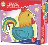 Kinderpuzzel - 53 stukjes - +3 Jaar - Kip