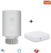 Tuya® Programmeerbare Thermostaatkraan– Smart home -Besturing Via Mobiele Telefoon– Open Venster Detectie – Draadloos – Besturing Mogelijk Via Alexa