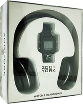 Zoo York Digitaal Horloge & Headphone - Geschenk Set