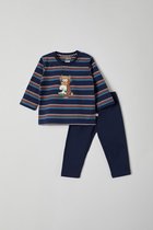 Woody pyjama baby unisex - multicolor gestreept - highlander koe - 212-3-PLS-S/901 - maat 56
