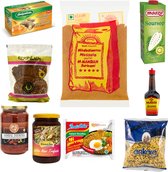 Kerstpakket Aziatisch - kerstpakket met Thee, kruiden, sap, sauzen en pasta - Afghaanmarket.nl