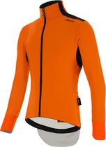 Santini Fietsjack Winter Heren Oranje Zwart - Vega Extreme Winter Jacket Orange Fluo - XS