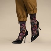 MarcMarcs Nicia black violet kousen sokken 39-42