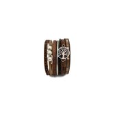 Fashionvibe.nl | Sparkly Yggdrasil Bracelet Brown | Prachtige bedelarmband levensboom