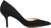 Lodi Pumps / Stiletto Dames / Damesschoenen - Suède - Blokhak hoogte 7 cm - Mocley-X - Zwart - Maat 37