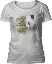 Ladies T-shirt Protect Giant Panda Grey L