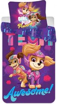 Paw Patrol Baby Dekbedovertrek Girl Pup Power - 100 x 135 cm - Katoen - incl Dekbed+Kussen KD®