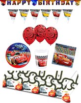 Disney Cars feestpakket Deluxe - pakket feestversiering voor 8 personen