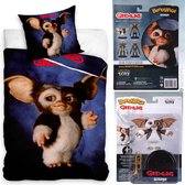 Dekbedovertrek Gremlins 2- Gizmo- Halloween - Horror -1 persoons- 140x200- katoen- lief dekbed- slaapkamer- the new Batch, incl. Gave Deco pop Gizmo 10 cm