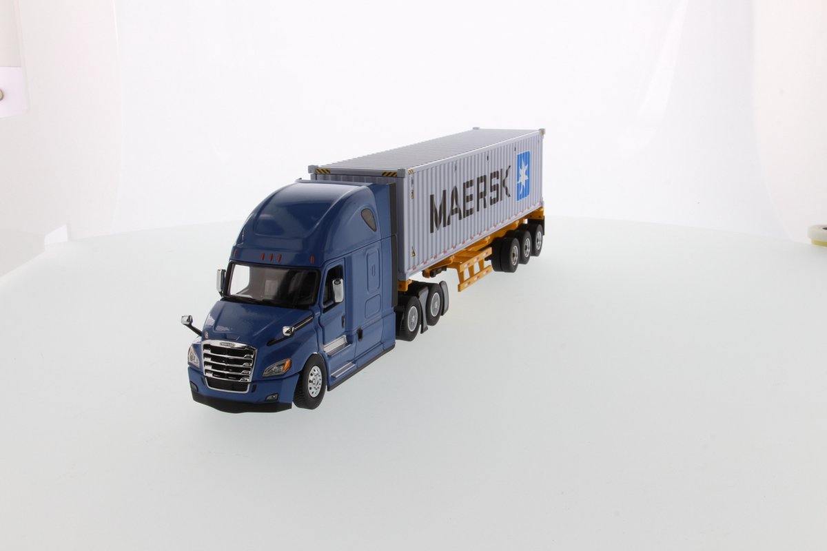 Freightliner Cascadia Trekker met oplegger 40FT Container Maersk - 1:50 - Diecast Masters