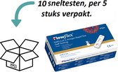 Flowflex Zelftest - 10 Stuks- Verpakt per 5 stuks - 2 x 5 pack - NL Handleiding. CE keurmerk