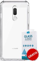 Crystal Backcase Transparant Shockproof Hoesje Huawei Mate 10 Lite - Gratis Screen Protector - Telefoonhoesje - Smartphonehoesje