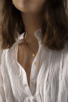 Sissy-Boy - Goldplated dubbele ketting met muntje