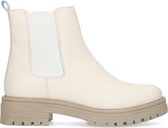 Sacha - Dames - Off white leren chelsea boots - Maat 37