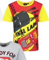 Disney Cars Shirt - Final Lap - Geel - Maat 98 (3 jaar)