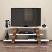 N&Z   Living - TV Meubel - TV Kast met rekken - Dolce - Wit - Hout meubelair