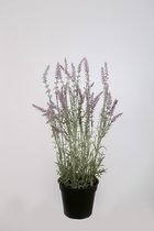 kunstplant - lavendel - topkwaliteit plant - kamerplant - paars - 48 cm hoog