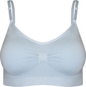 MAGIC Bodyfashion Comfort Bra Spaghetti Straps Bamboo Dames Beha Soft Blue - Maat XL