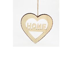 Met dit houten handgemaakte hart geef je een extra uitstraling aan de huiselijke sfeer. Dit bijzondere hart heeft een koord waarmee het kan worden opgehangen. De buitenste rand is van donkerbruine boomschors. Voor uzelf of Bestel Een Kado