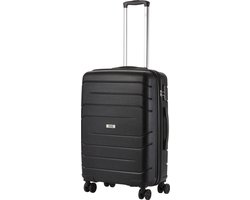 TravelZ Big Bars Reiskoffer Middenmaat 68cm - Trolley 63 ltr met TSA-slot en dubbele wielen - Zwart TravelZ Big Bars Reiskoffer Middenmaat 68cm - Trolley 63 ltr met TSA-slot en dubbele wielen - Zwart