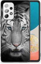 GSM Hoesje Geschikt voor Samsung Galaxy A53 Mobiel TPU Hardcase met Zwarte rand Tijger