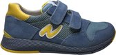 Naturino Mt 31 velcro's lederen sportieve sneakers Sammy blauw geel