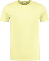 Purewhite -  Heren Regular Fit  Essential T-shirt  - Geel - Maat XS