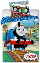 KD® - Thomas de Stoomlocomotief Baby Thomas met Vrienden Dekbedovertrek - 100 x 135 cm - Katoen