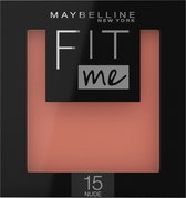 Maybelline Fit Me Blush - 15 Nude - Oranje - Natuurlijk Ogende Rouge - 4,5 gr