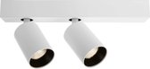 KapegoLED Surface mounted ceiling lamp, Klara II, bulb(s) included, warmwhite, constant voltage, 220-240V AC/50-60Hz, power / power consumption: 18,60 W / 23,00 W, aluminum, matt white, EEC: 
