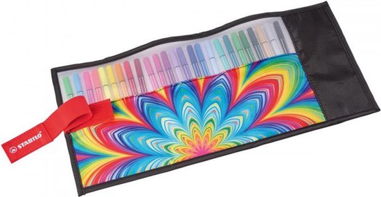 STABILO Pen 68 - Premium Viltstift - Rollerset - ARTY Edition - Set Met 25 Verschillende Kleuren
