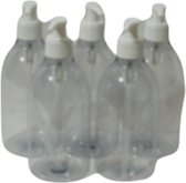 lege flacon met pomp 500 ml 5 stuks  Leeg-Flacon-Navulbaar-Zeepdispenser-decoratieve fles