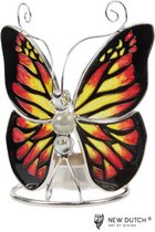 500242 Tiffany waxinehouder vlinder- waxinehouder- Tiffany-