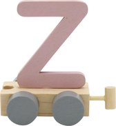 Lettertrein Z roze | * totale trein pas vanaf 3, diverse, wagonnetjes bestellen aub
