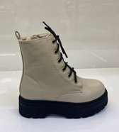 ByFame korte laarzen - boots - beige - meisjes - maat 29