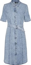 Vero Moda VMSAY BLK DENIM DRESS Dames Jurk - Maat L