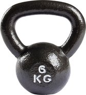 VirtuFit Gietijzeren Kettlebell Pro - Gewichten - 6 kg - Zwart - Kettle Bell