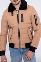 Bomber jack heren- Jas- Mannen-Beige S