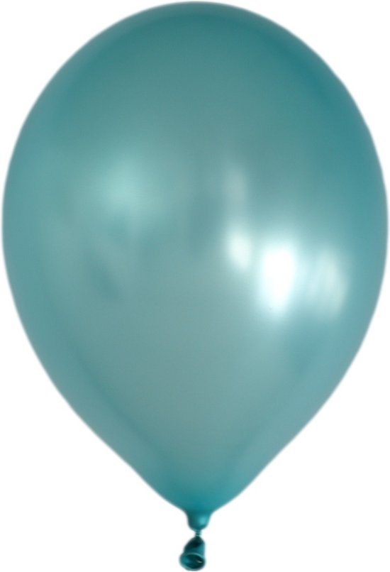 Caribisch Blauwe (Pearl) Ballonnen (10 stuks / 30 CM)- PartyPro.nl